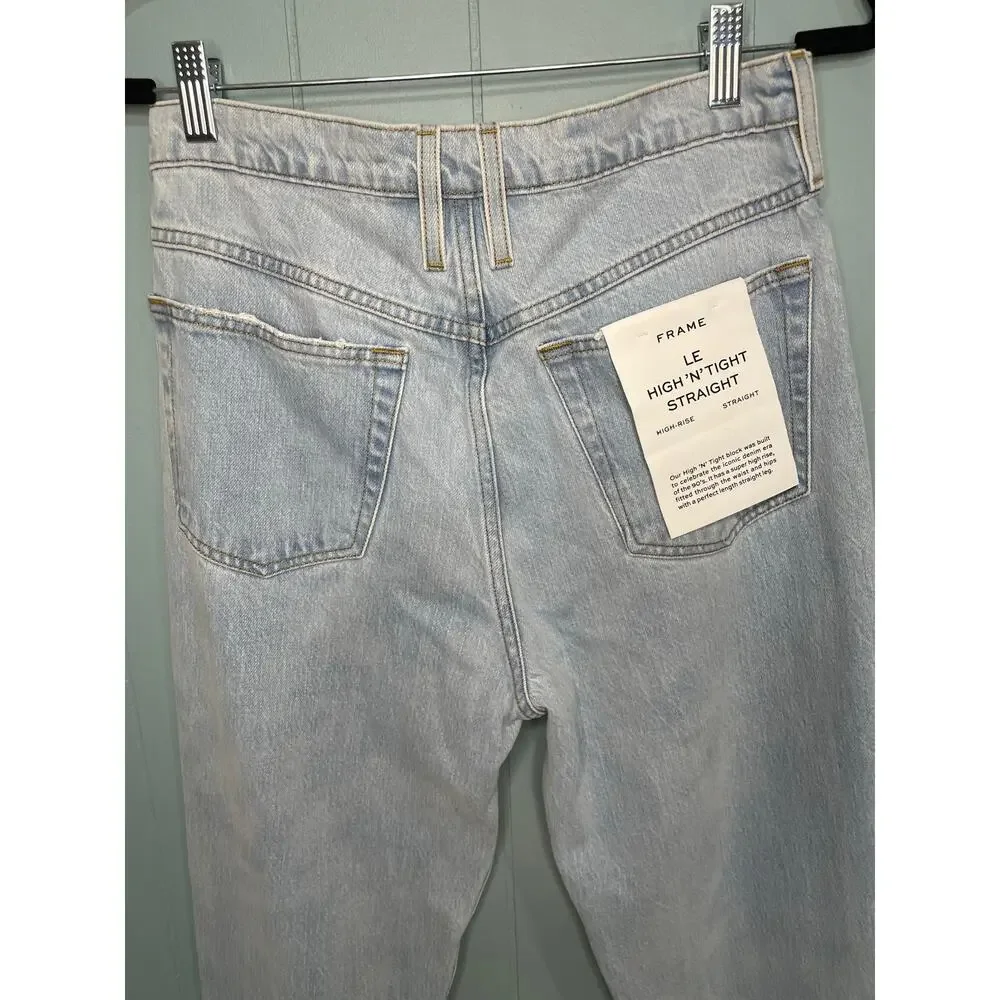 NWT FRAME Le High'N'Tight Straigh‎ High Rise Jeans, Size 27